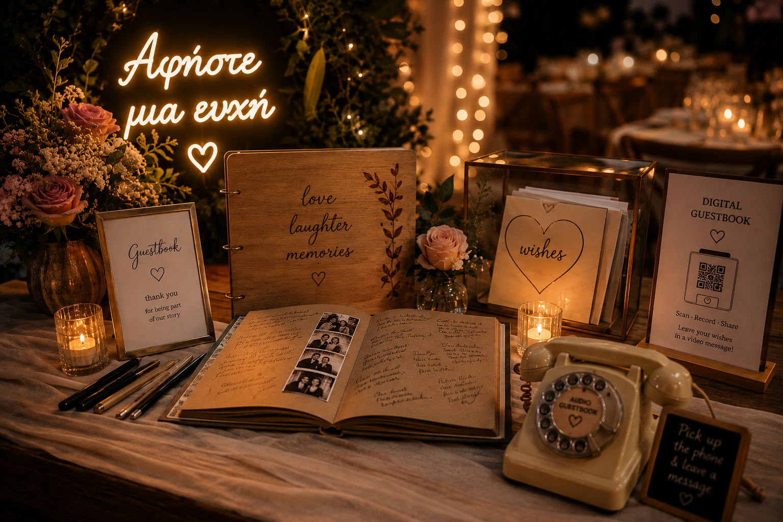 Βιβλίο ευχών και wedding guestbook by Luliva